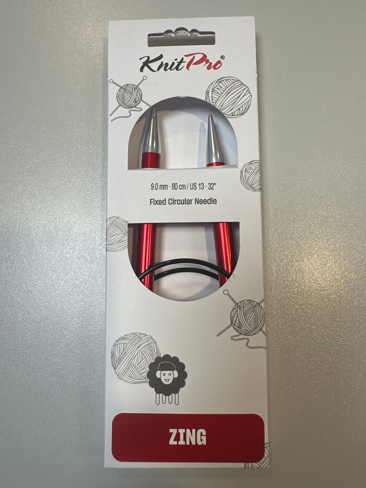 KnitPro Zing 9mm 80cm