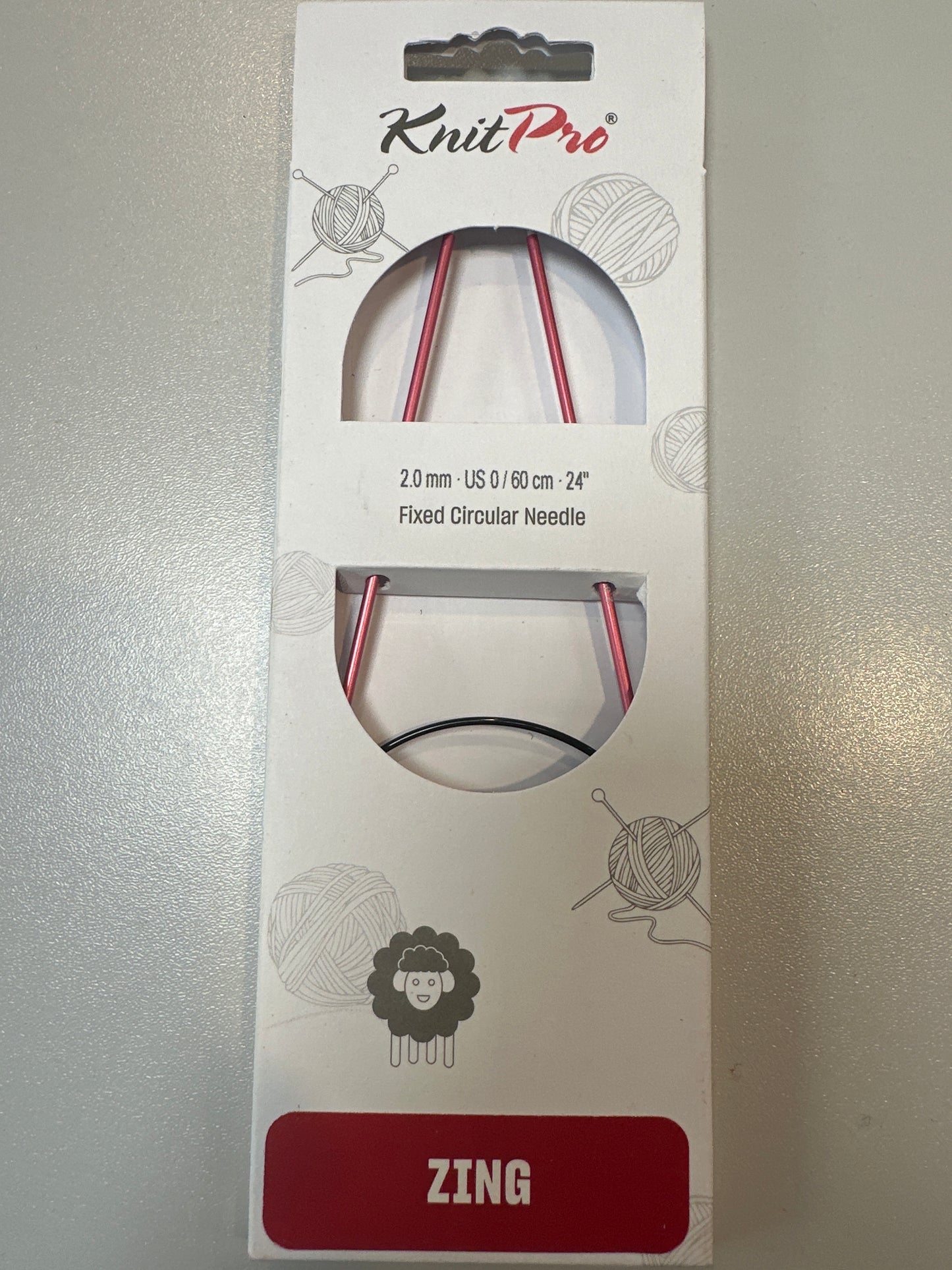 KnitPro 2mm/60cm Fixed Circular Needle