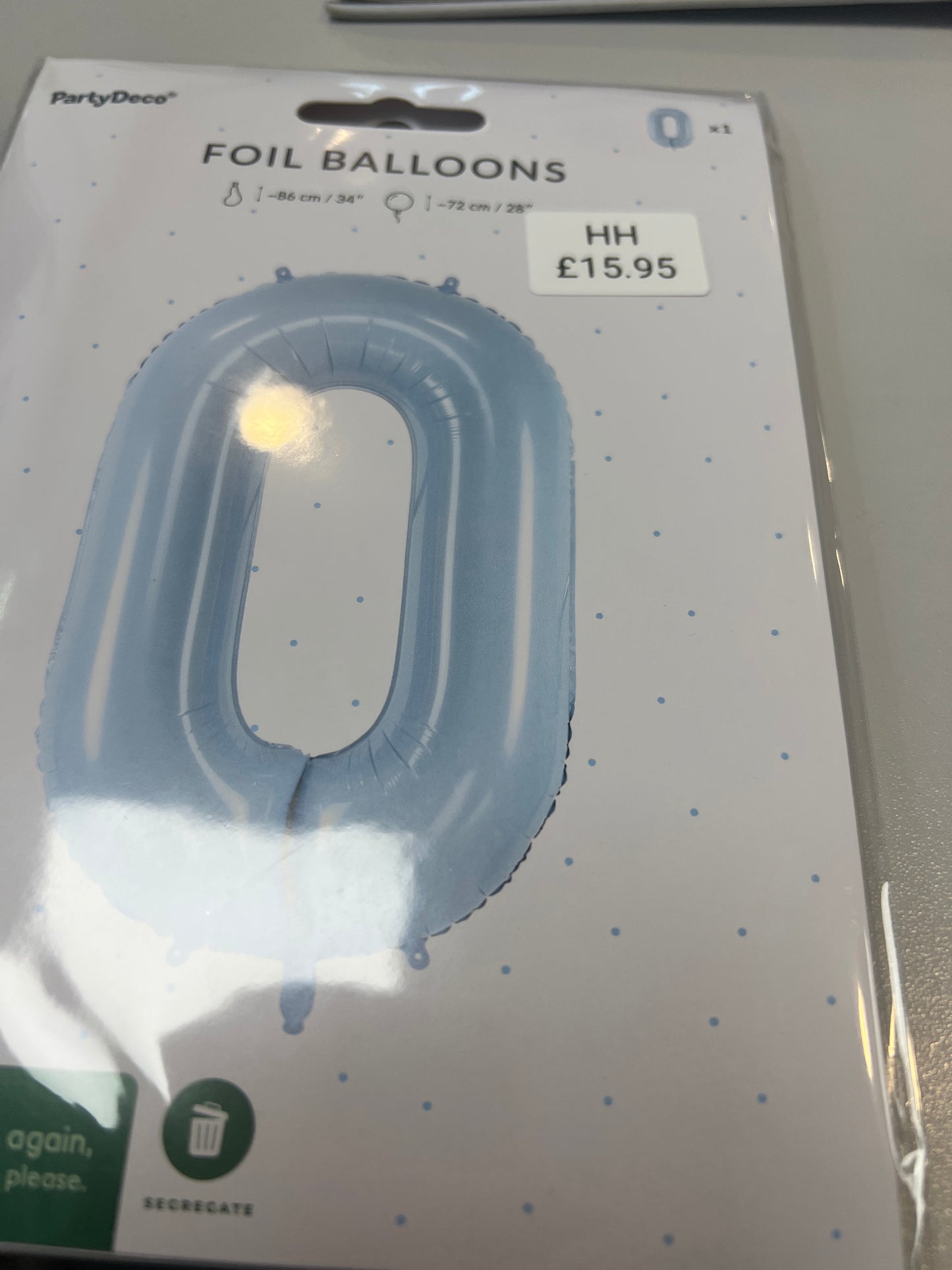 Helium balloon No 0. 34”