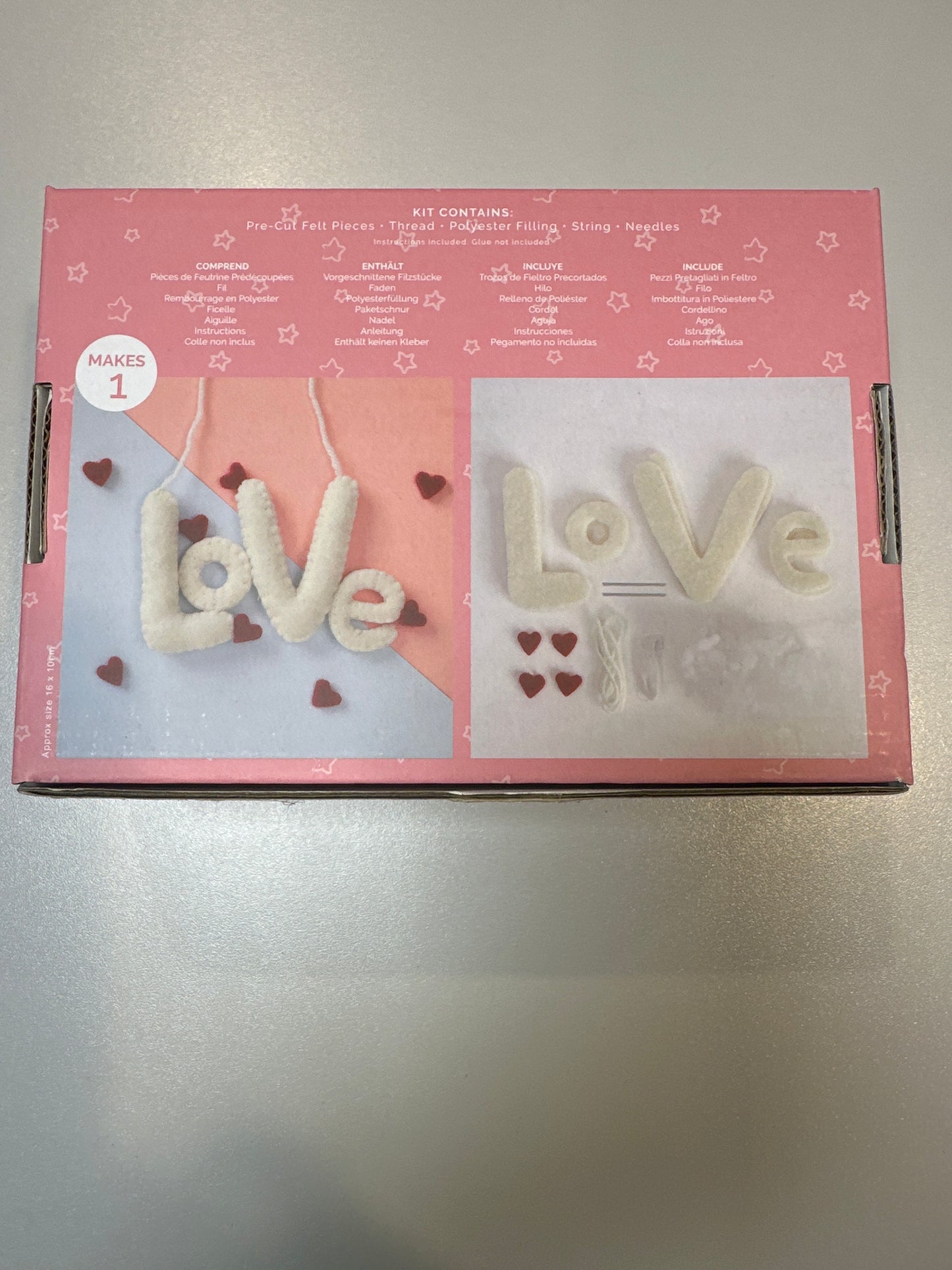 Love letters felt kit