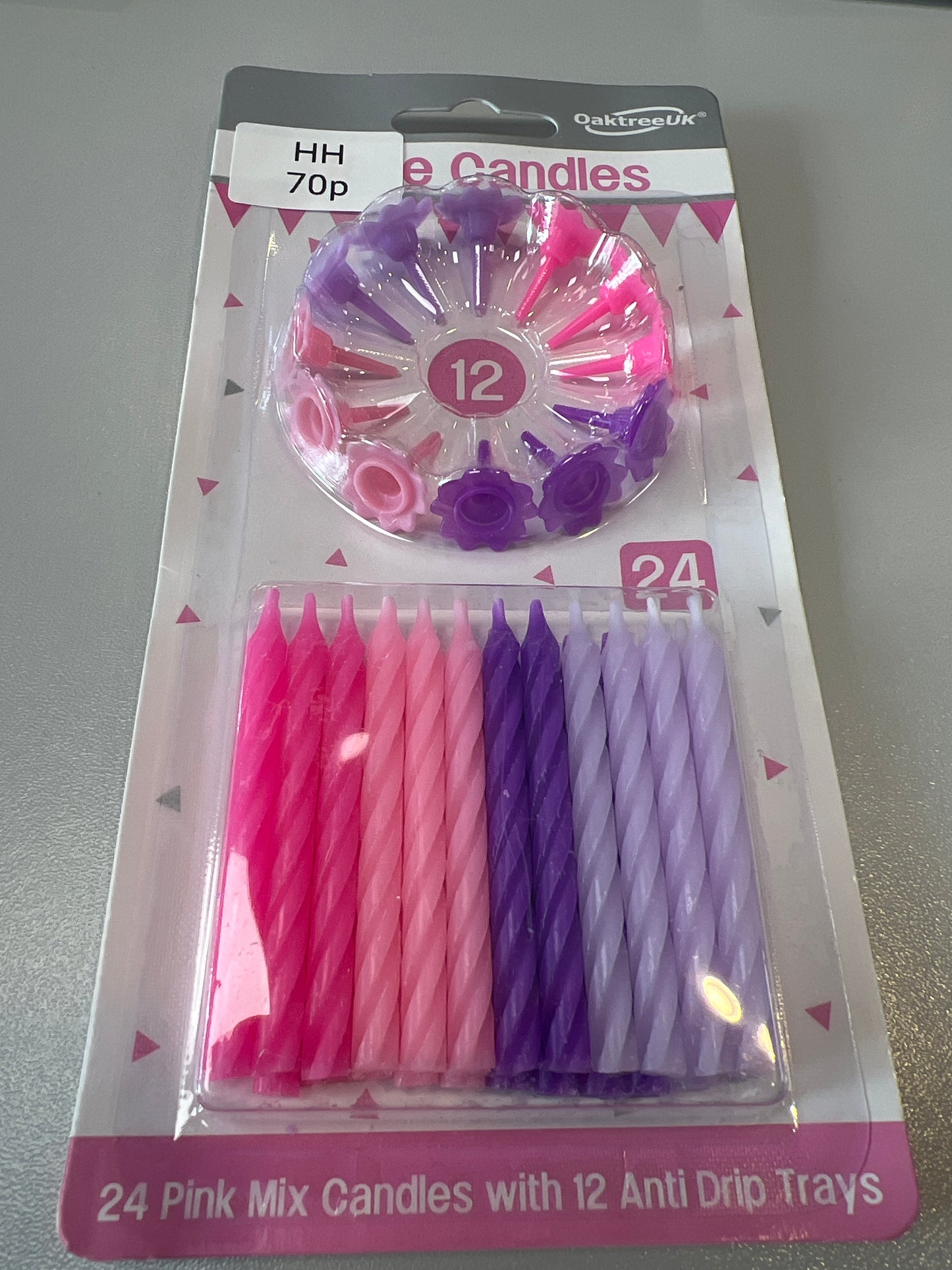 Pink mix birthday candles
