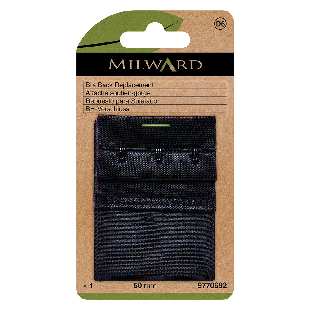 Milward Bra Back Replacement 50mm Black