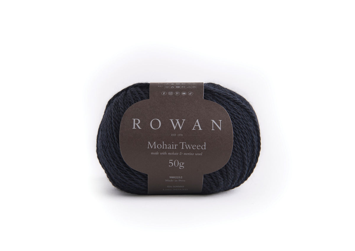 Rowan Mohair Tweed 50g - Midnight