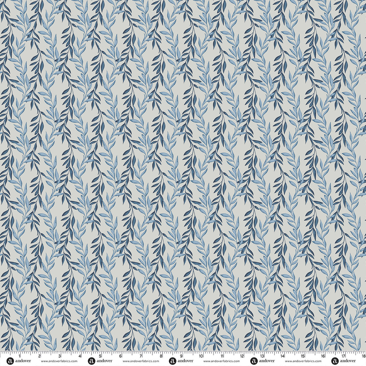 Andover Fabrics Midnight Garden - Starlit Vines Rich Midnight
