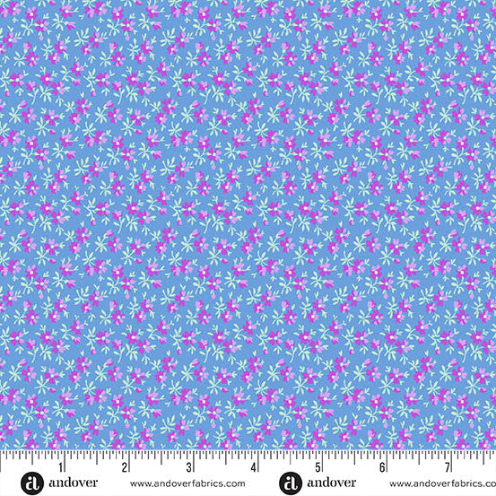 Andover Fabrics Beloved Blossoms - Meadow Lapis