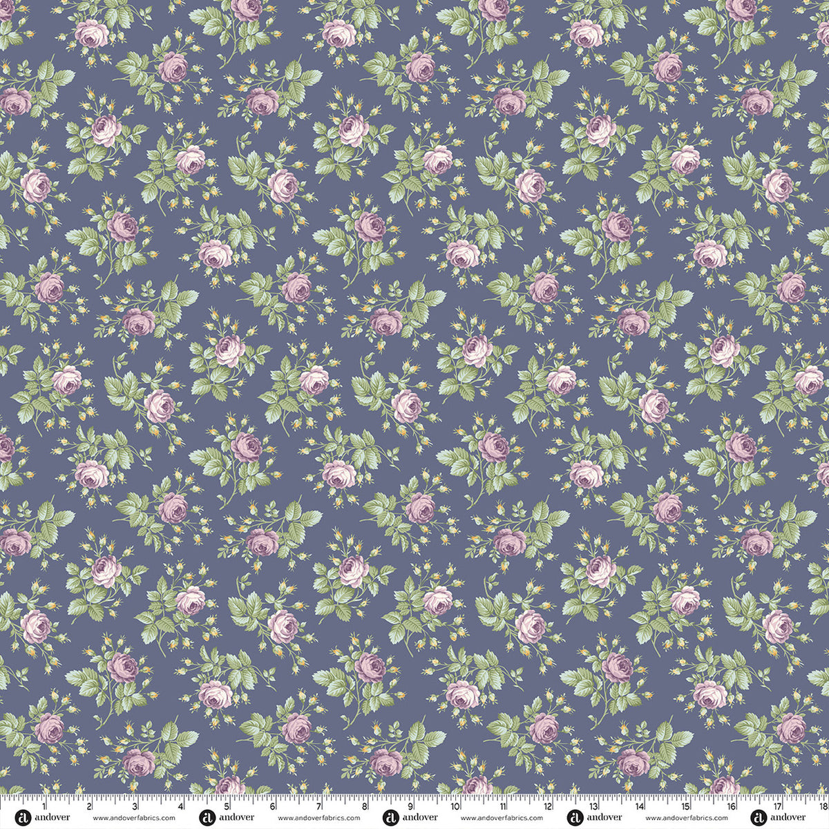 Andover Fabrics Prairie Blossoms - Prairie Rose Wisteria