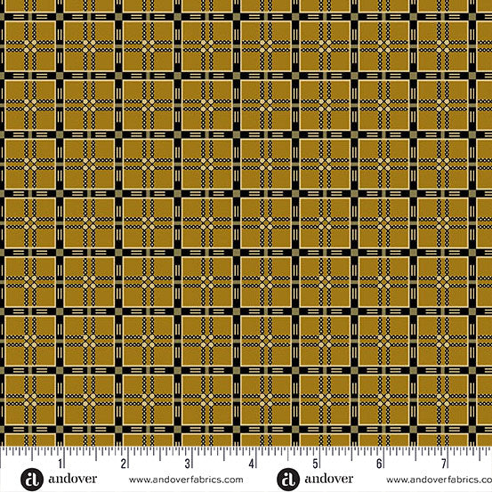 Andover Fabrics Madison Manor Revisited - Plaid Yellow
