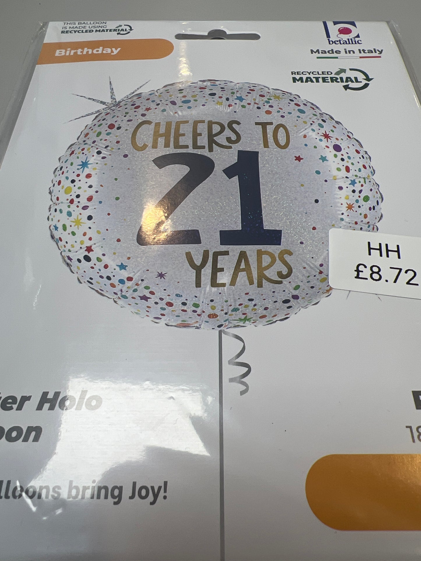 Helium balloon 21 years
