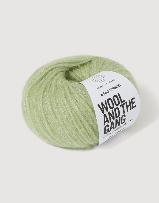 Wool and the Gang Alpaca Stardust 50g - Daydream Green