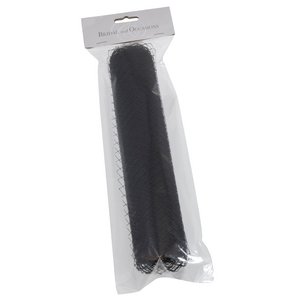 Occasions Birdcage Veil Millinery Mesh for Fascinators 22.5cm x 1m Black