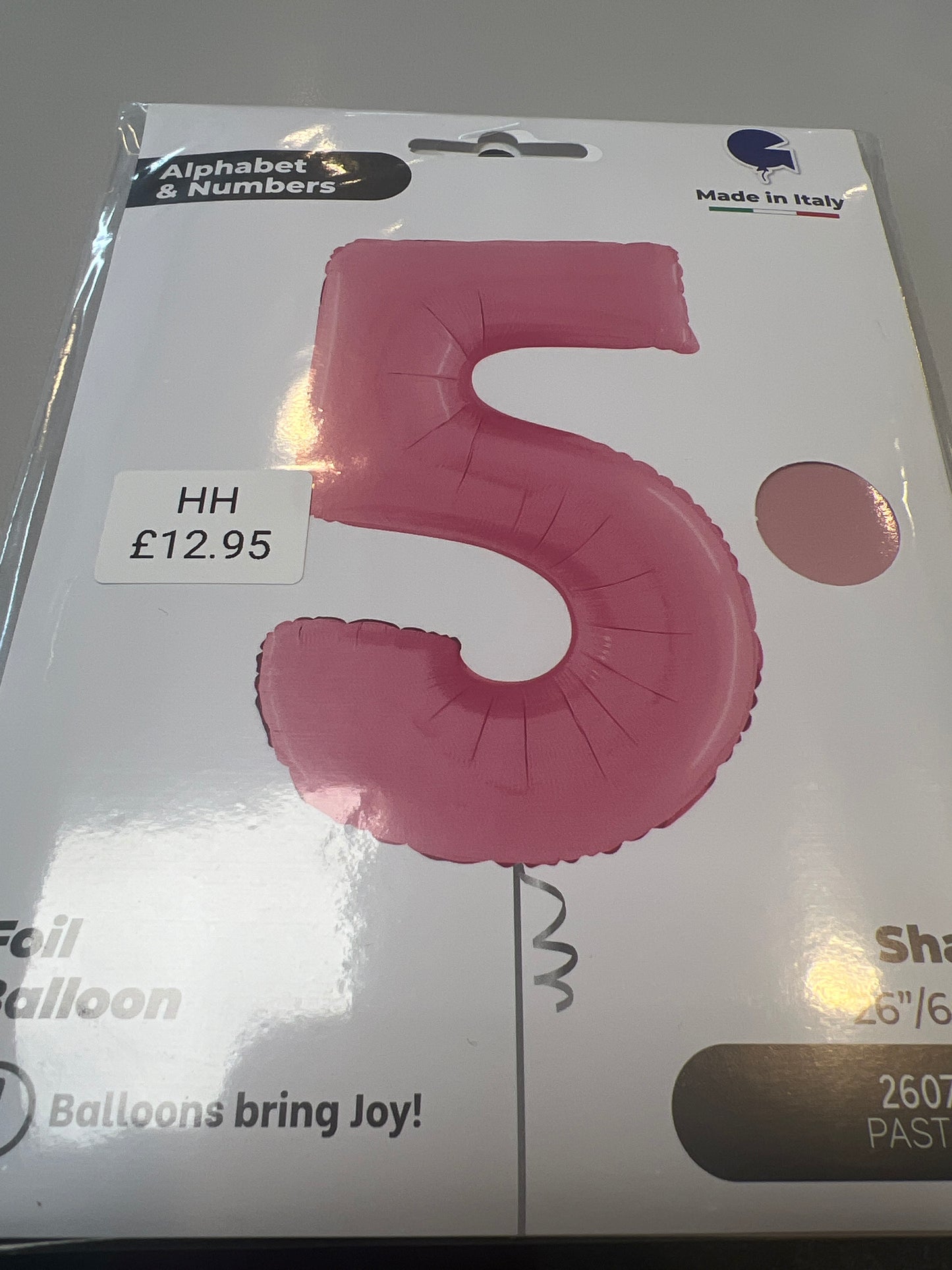 Helium balloon No 5 pink. 26”