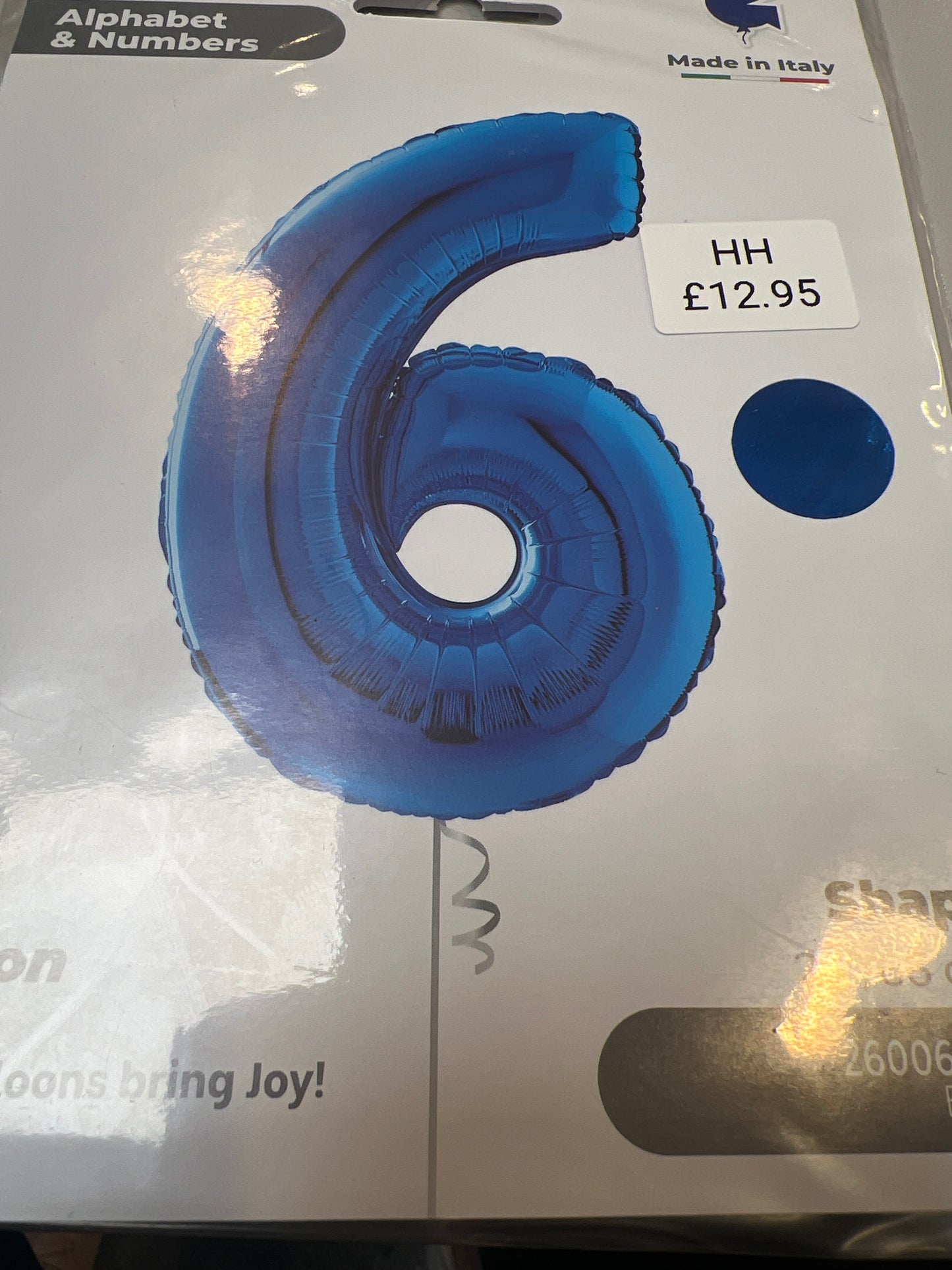 Helium No6 balloon blue