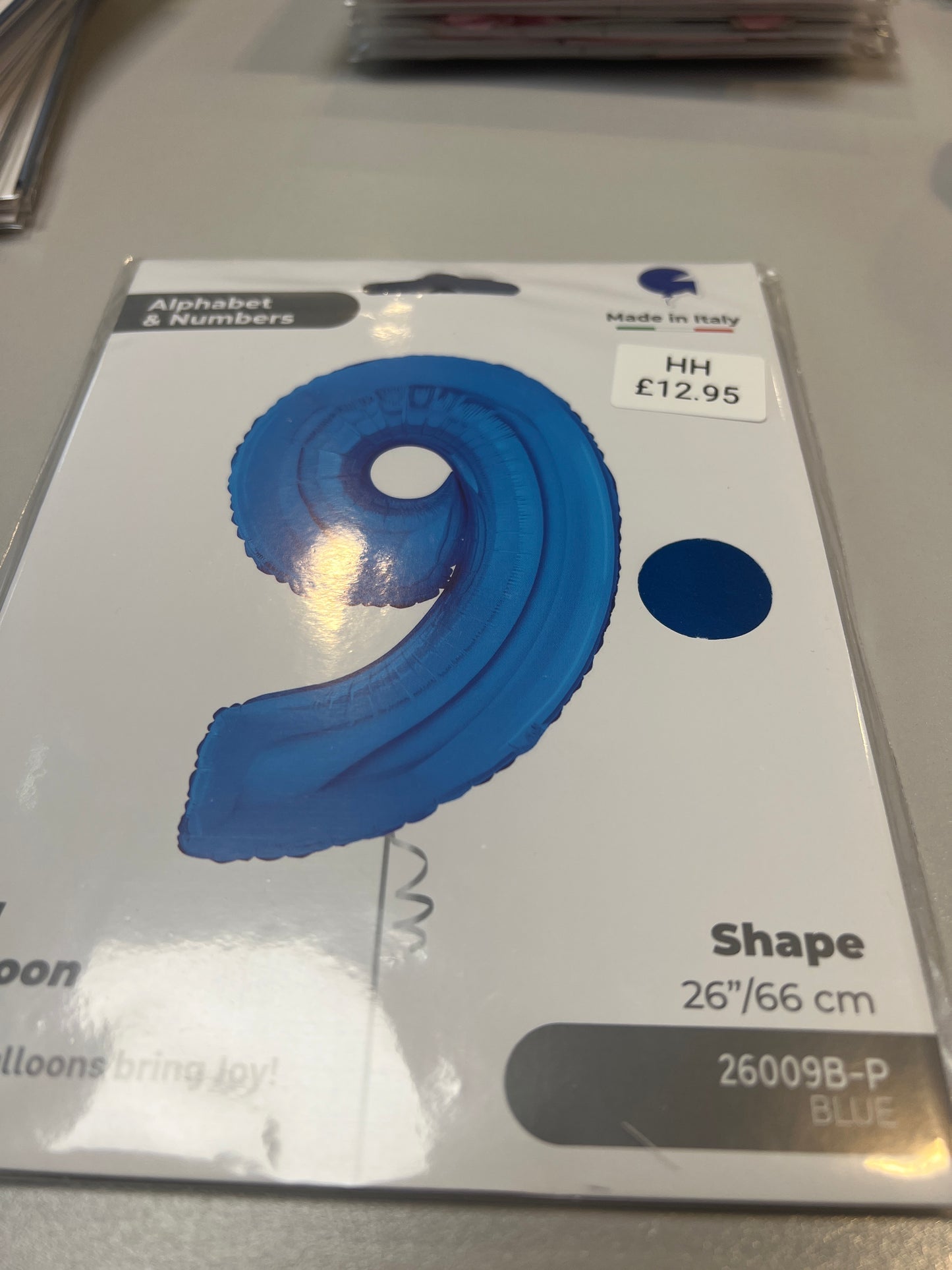 Helium No9 balloon blue