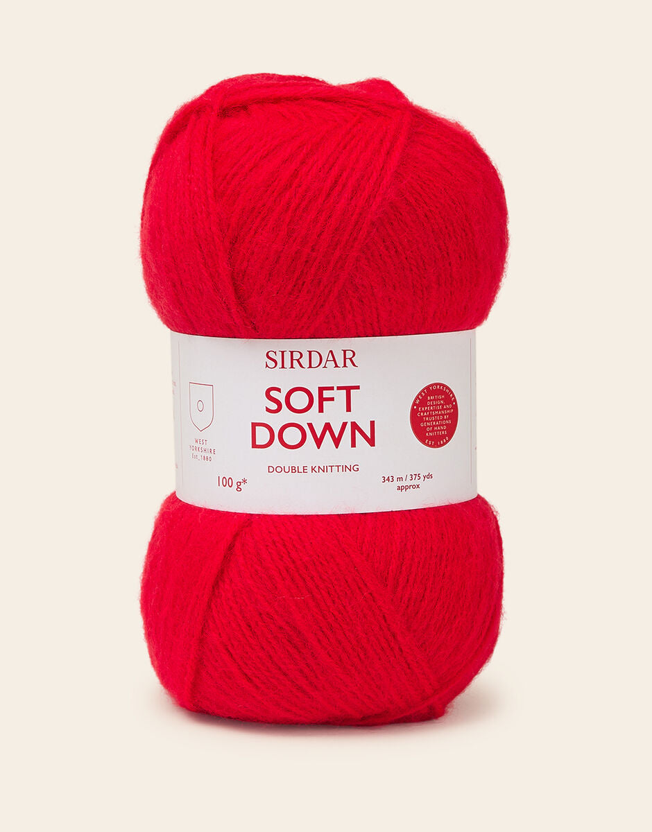 Sirdar Soft Down - Scarlet Blur - Scarlet Blur