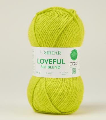 Sirdar Loveful Bio Blend Chunky - Luminous Lime
