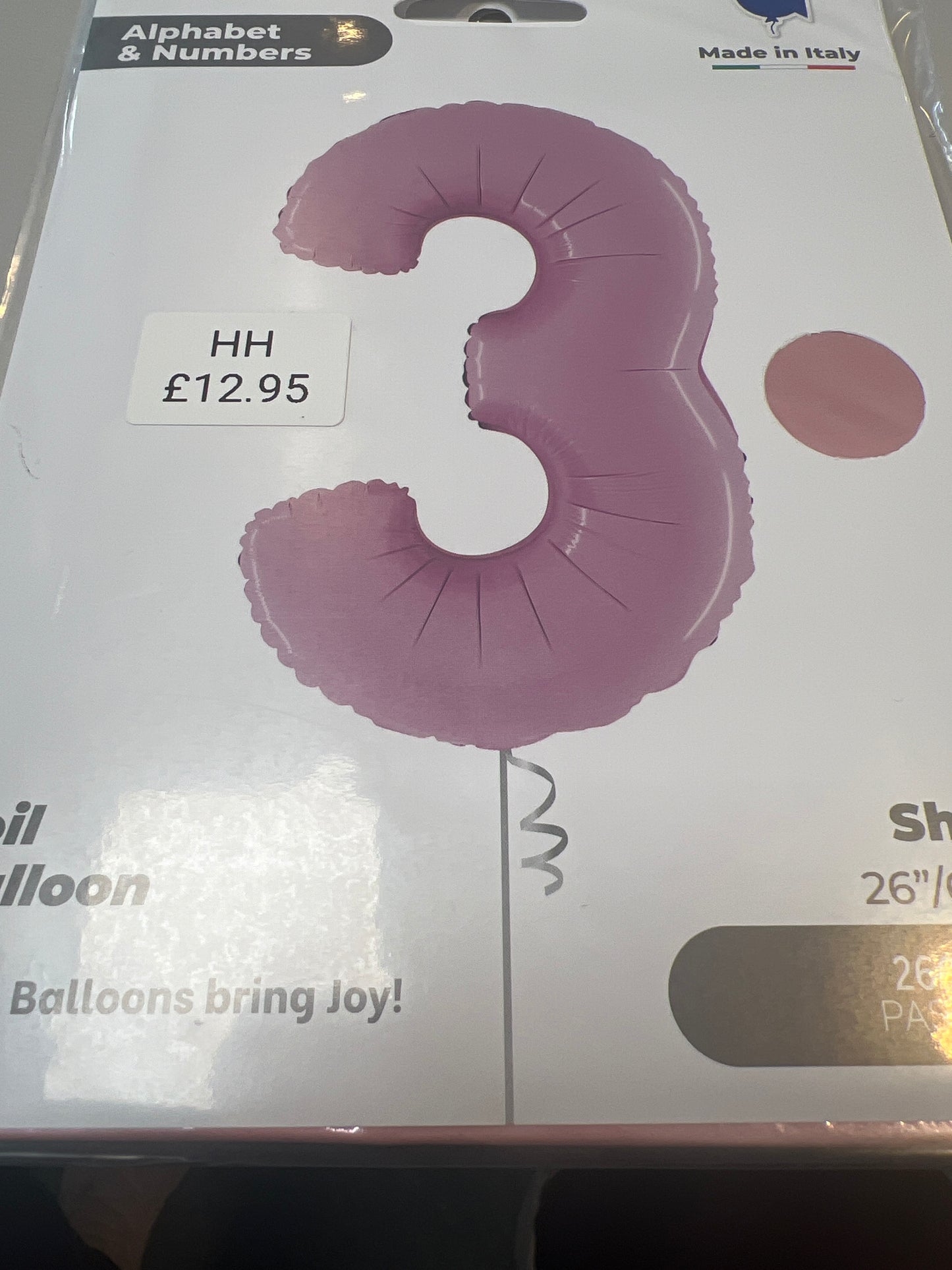 Helium balloon No3 pink 26”