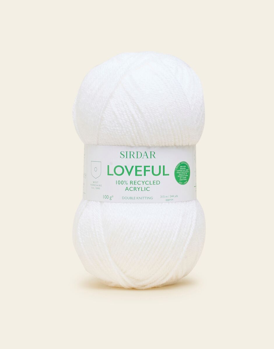 Sirdar Loveful 100% Recycled Acrylic DK - Ice