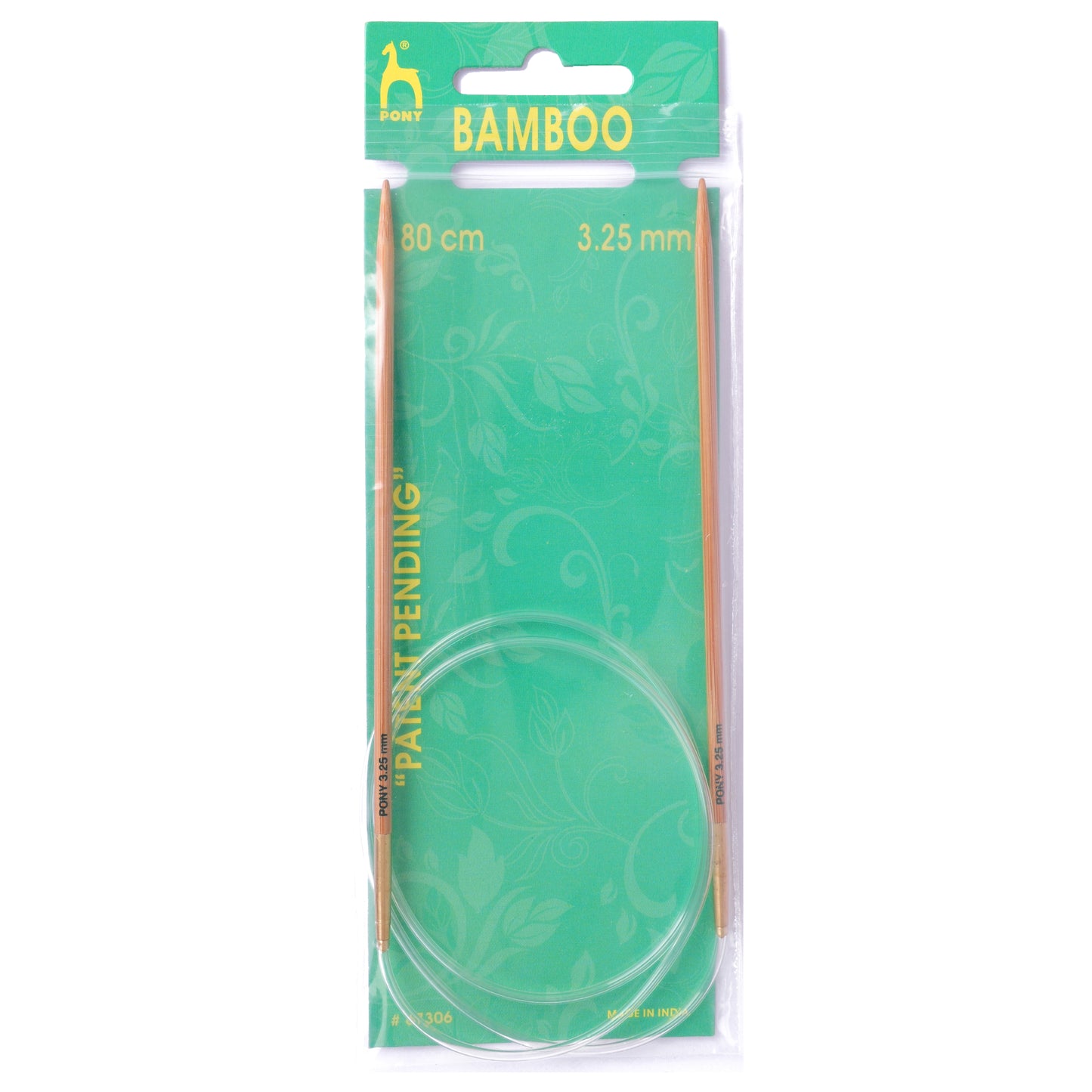 KnitPro Bamboo Fixed Circular Knitting Needles 80cm 3.25mm