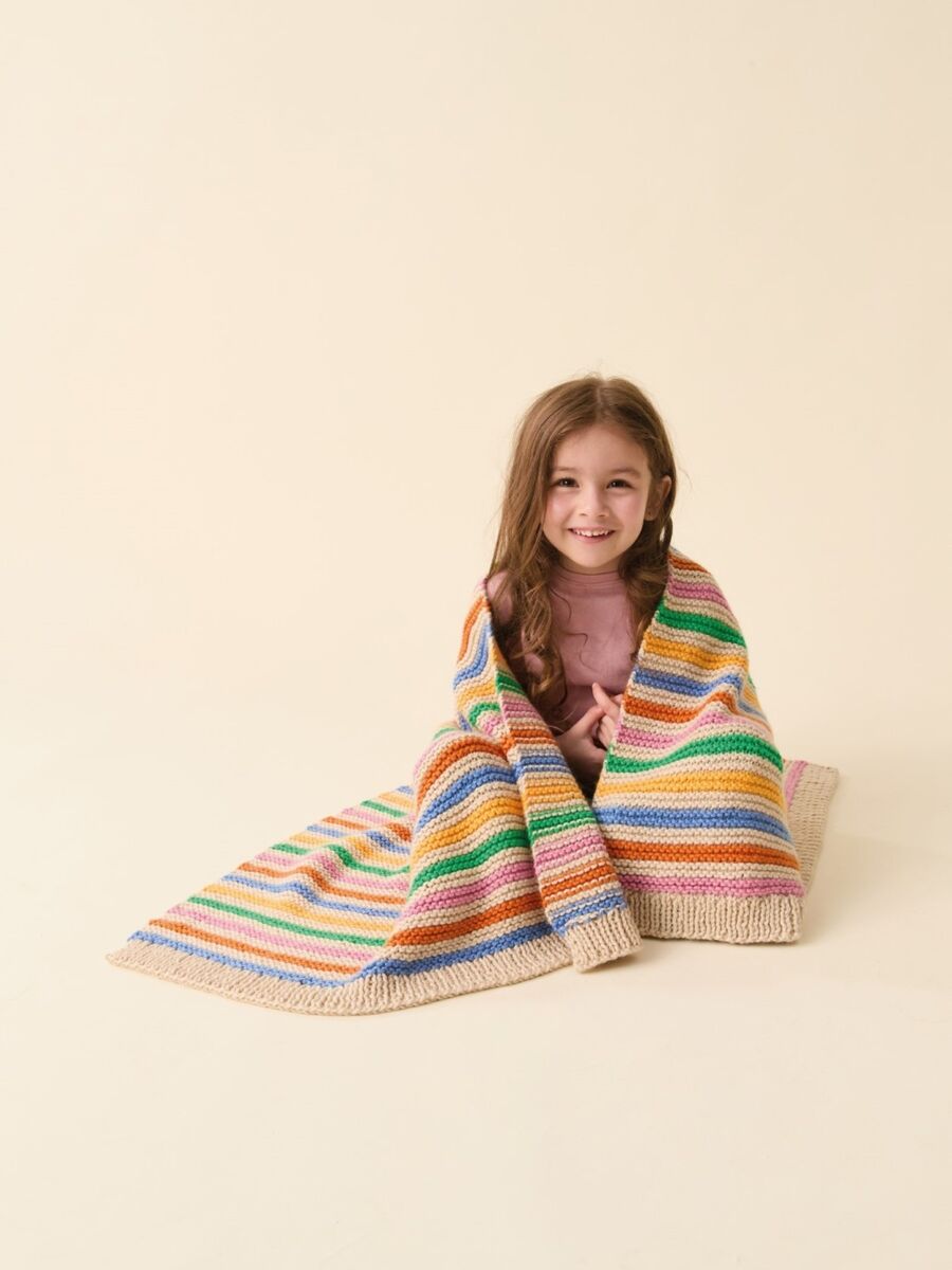 Sirdar F077 Scandi Stripes Blanket