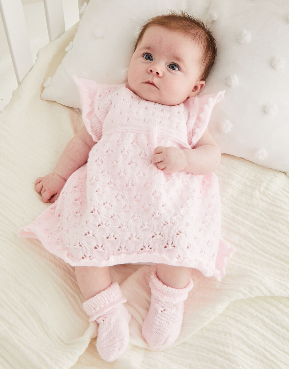 Sirdar F073 Lovely Little Lacy Dress