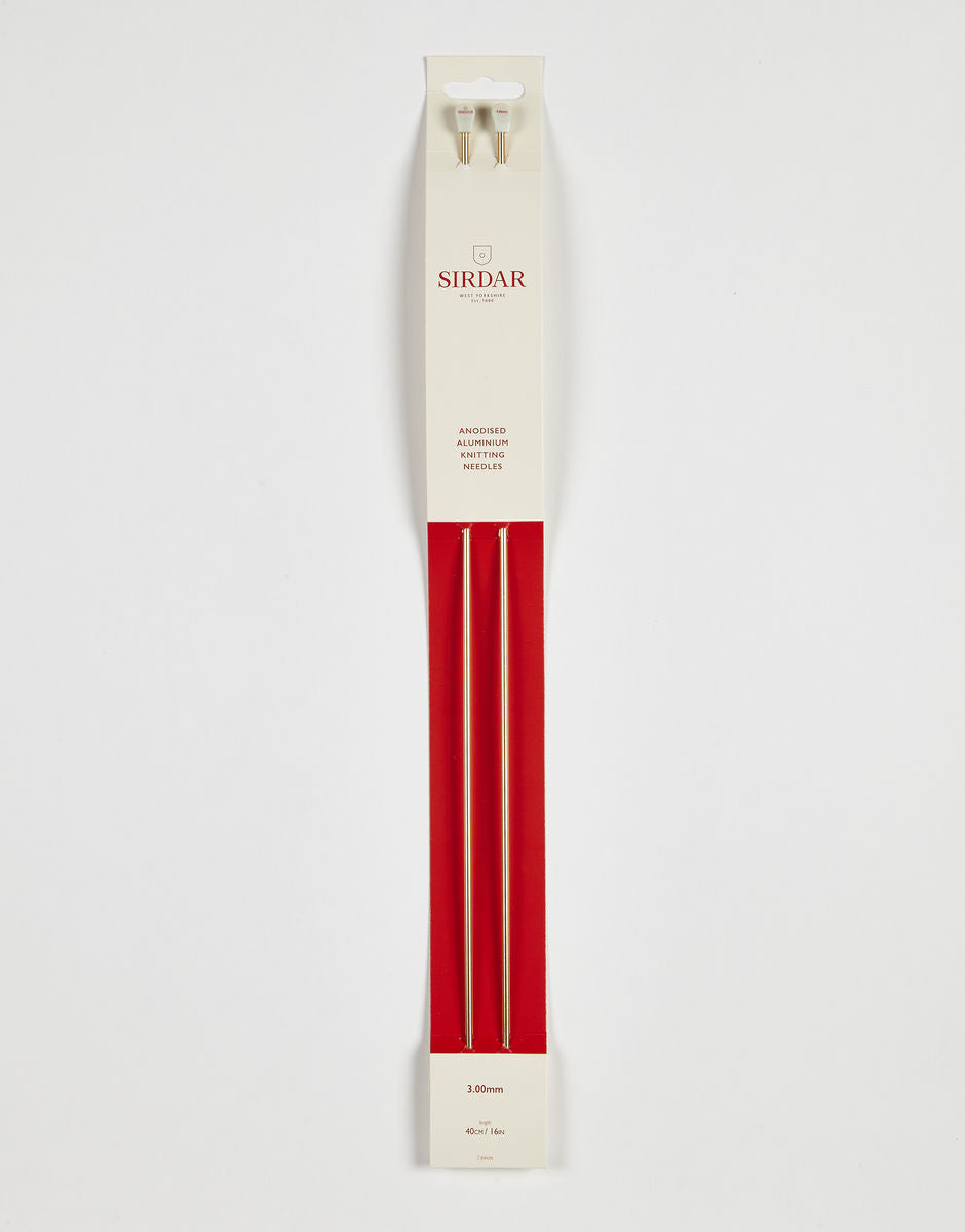 Sirdar Rose Gold 3mm 40cm Knitting Needles