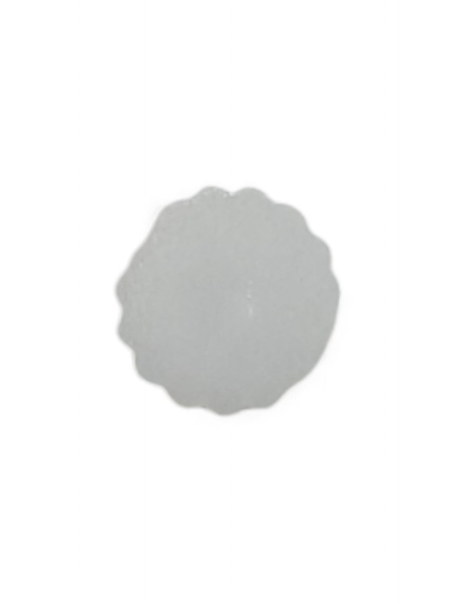 Craft button for sewing in white - close up detail