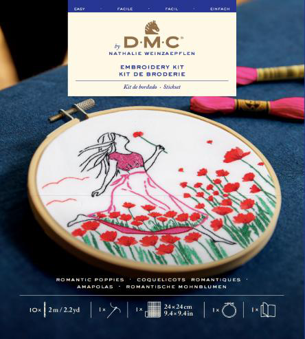 DMC Embroidery Kit. Romantic Tulips