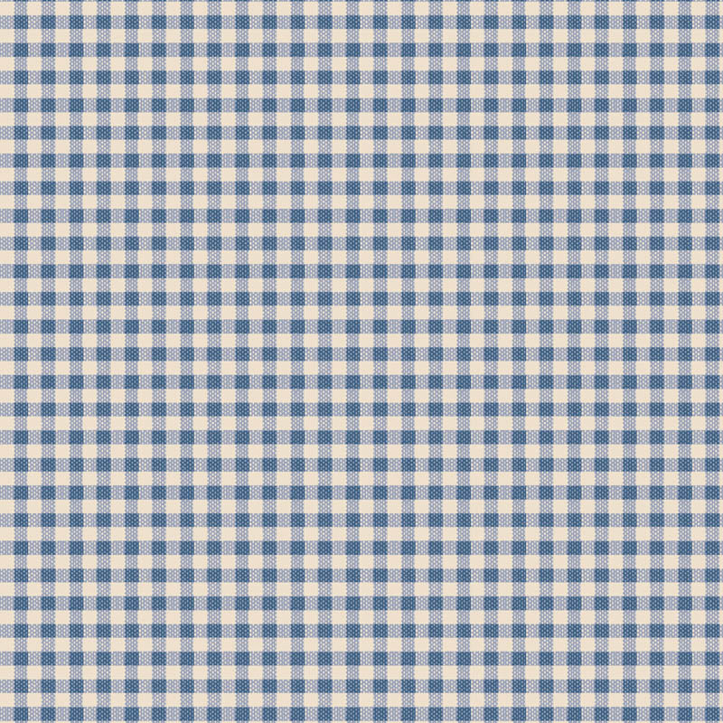 Tilda Creating Memories Woven Gingham Blue 110cm (per metre)