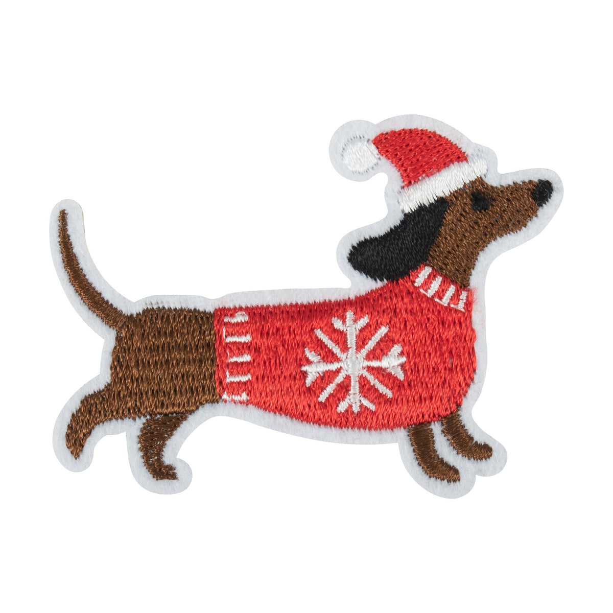 Trimits Christmas Iron-On Motif Dachshund