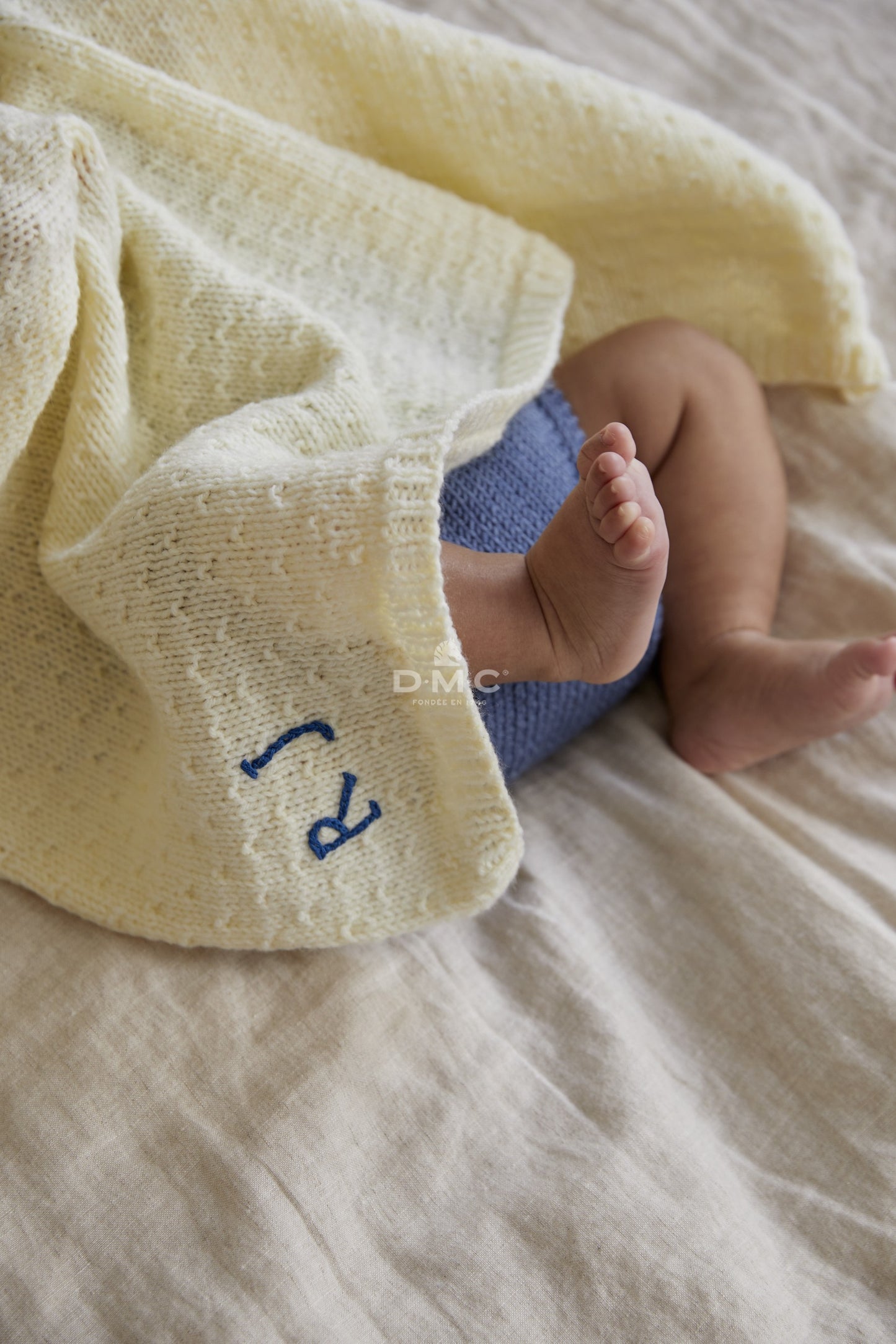 DMC Personalised Baby Blanket Knitting Kit