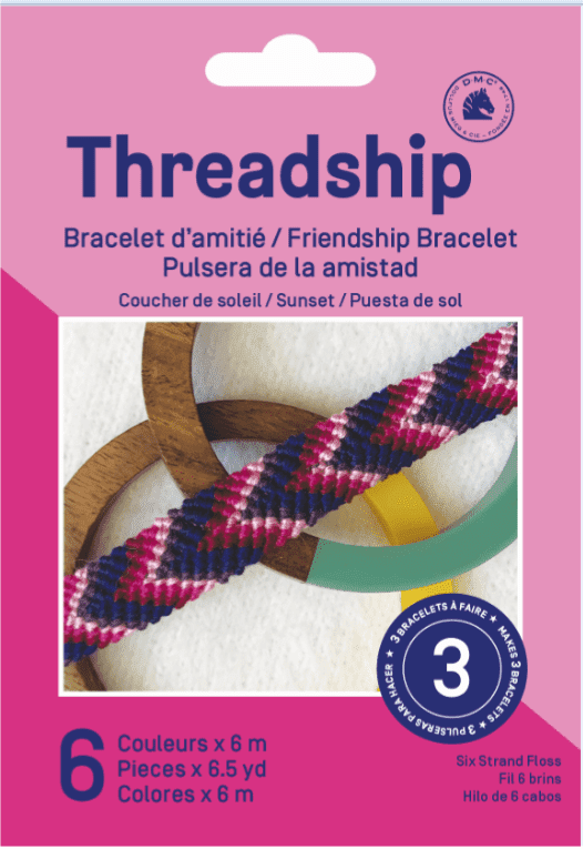 DMC Threadship Beginner Friendship Bracelet Kit - Sunset