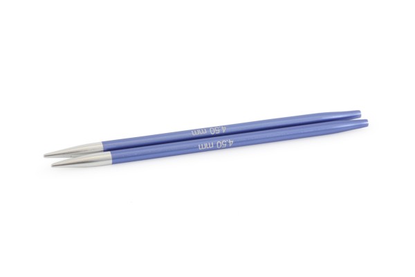 KnitPro Zing 4.50mm Interchangeable Circular Needle Tips (Pair) - Iolite