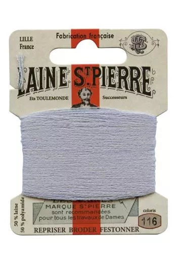 Laine Saint-Pierre embroidery thread shade 116 Light Blue Grey