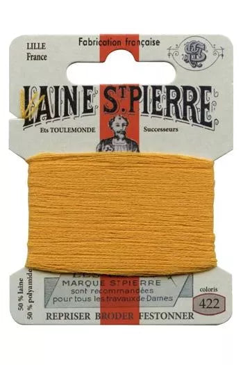 Laine Saint-Pierre embroidery thread shade 422 Mustard