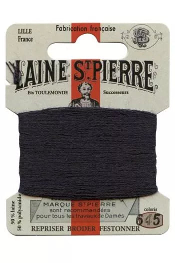 Laine Saint-Pierre embroidery thread shade 645 Dark Navy