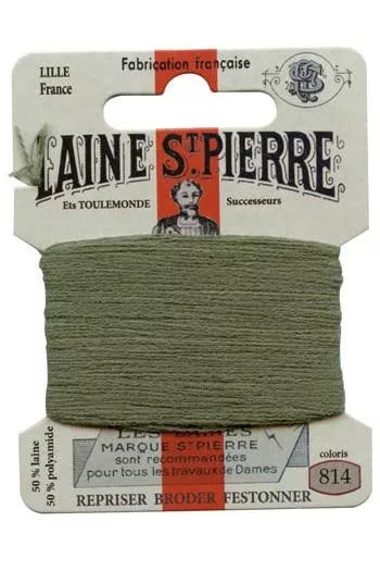 Laine Saint-Pierre embroidery thread shade 814 Sage Green