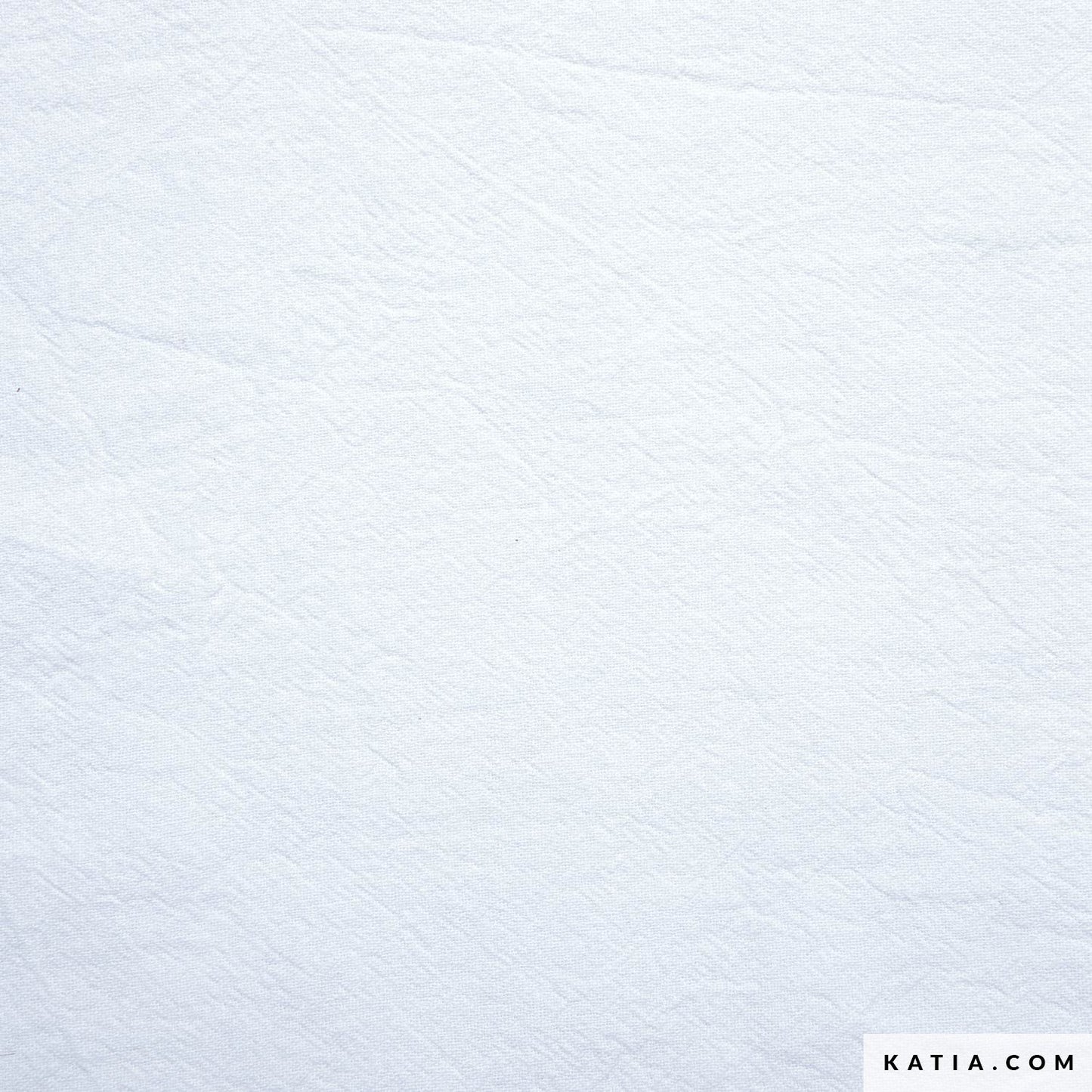 Katia Rustic Cotton Solid - Optic White (Half Metre)