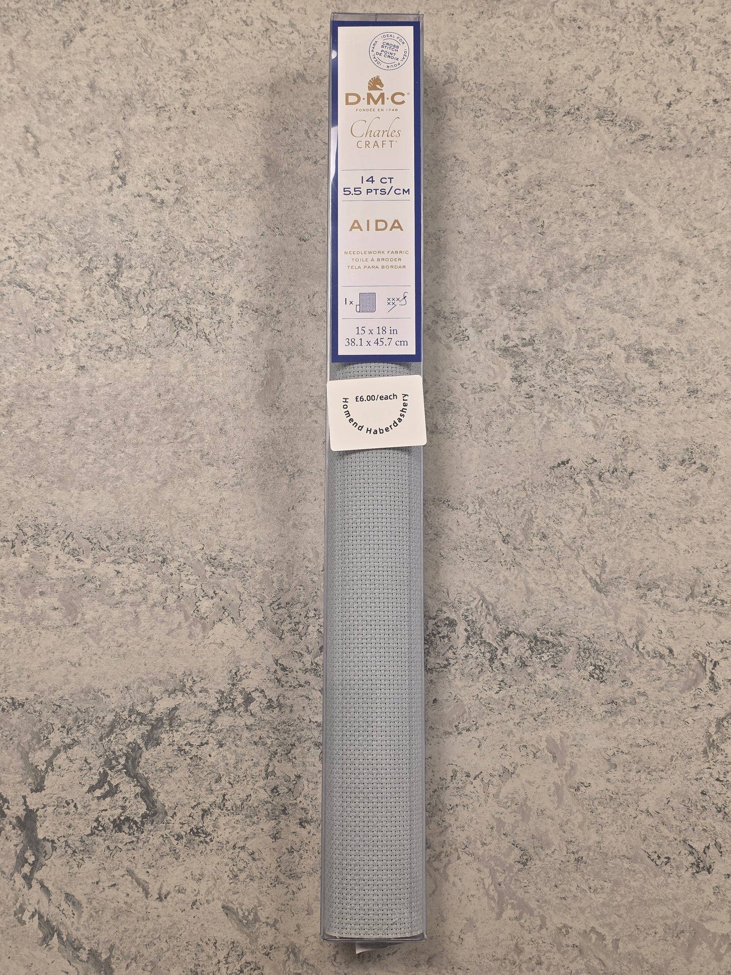 D.M.C Aida 14ct. - Grey