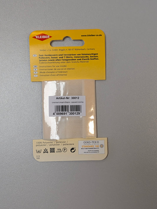 Kleiber Iron On Stretch Patches - Cream