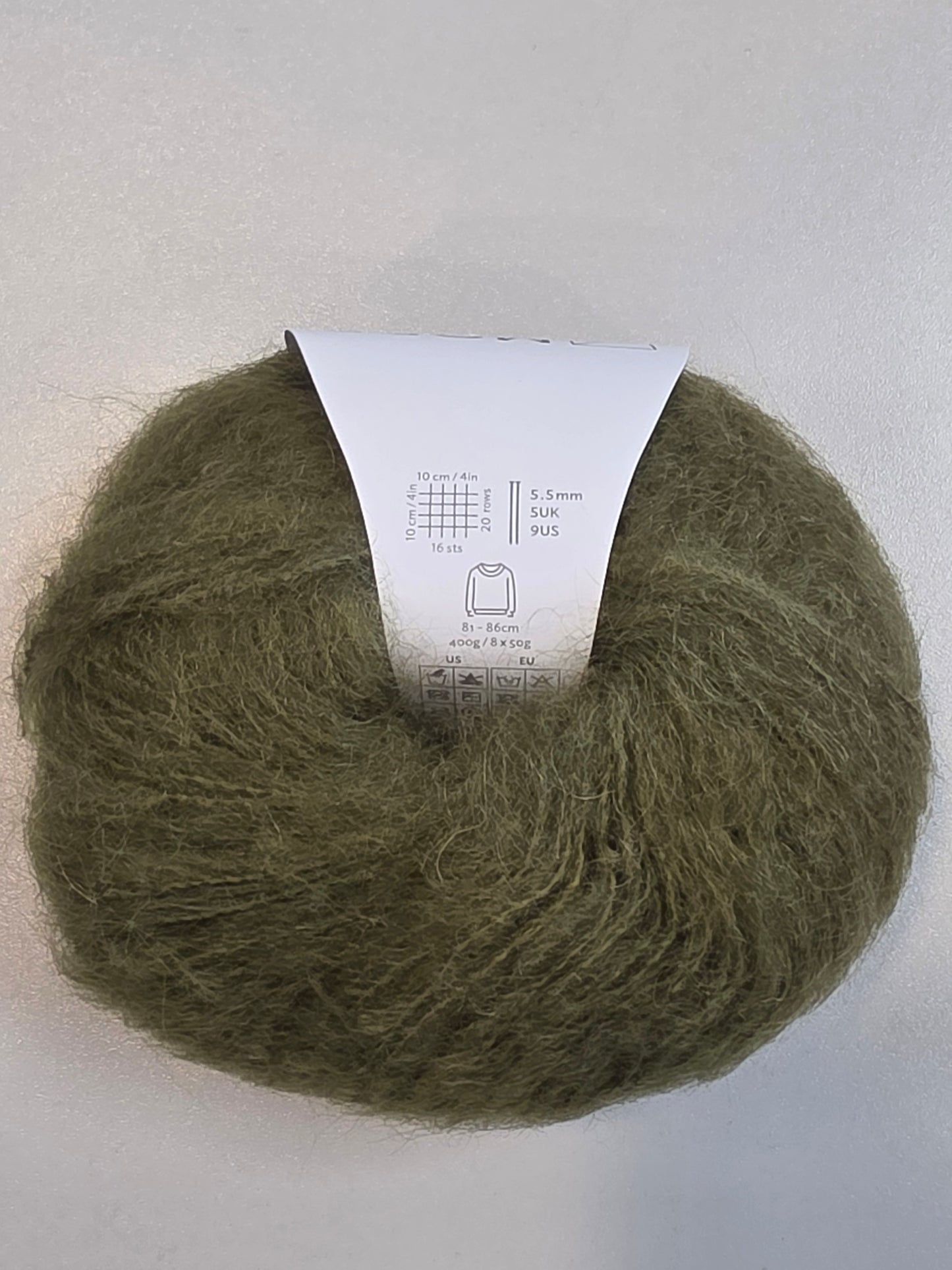 Rowan yarn, mohair blend - close up detail