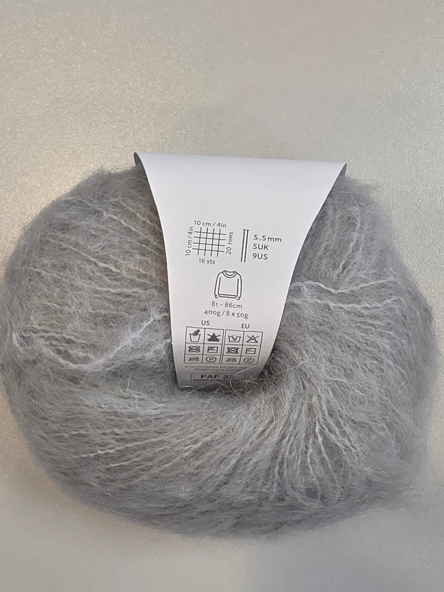 Rowan yarn, mohair blend - close up detail