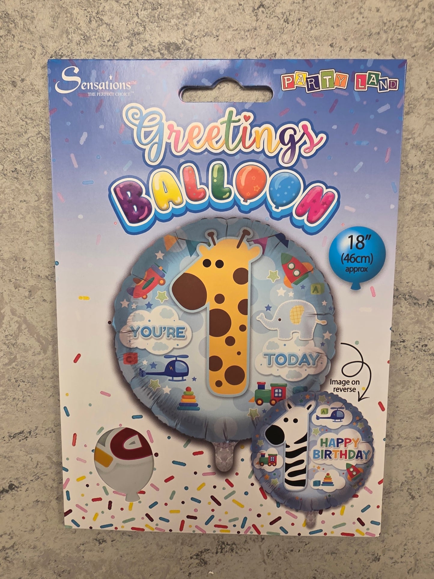 Sensations Giraffe "1" balloon