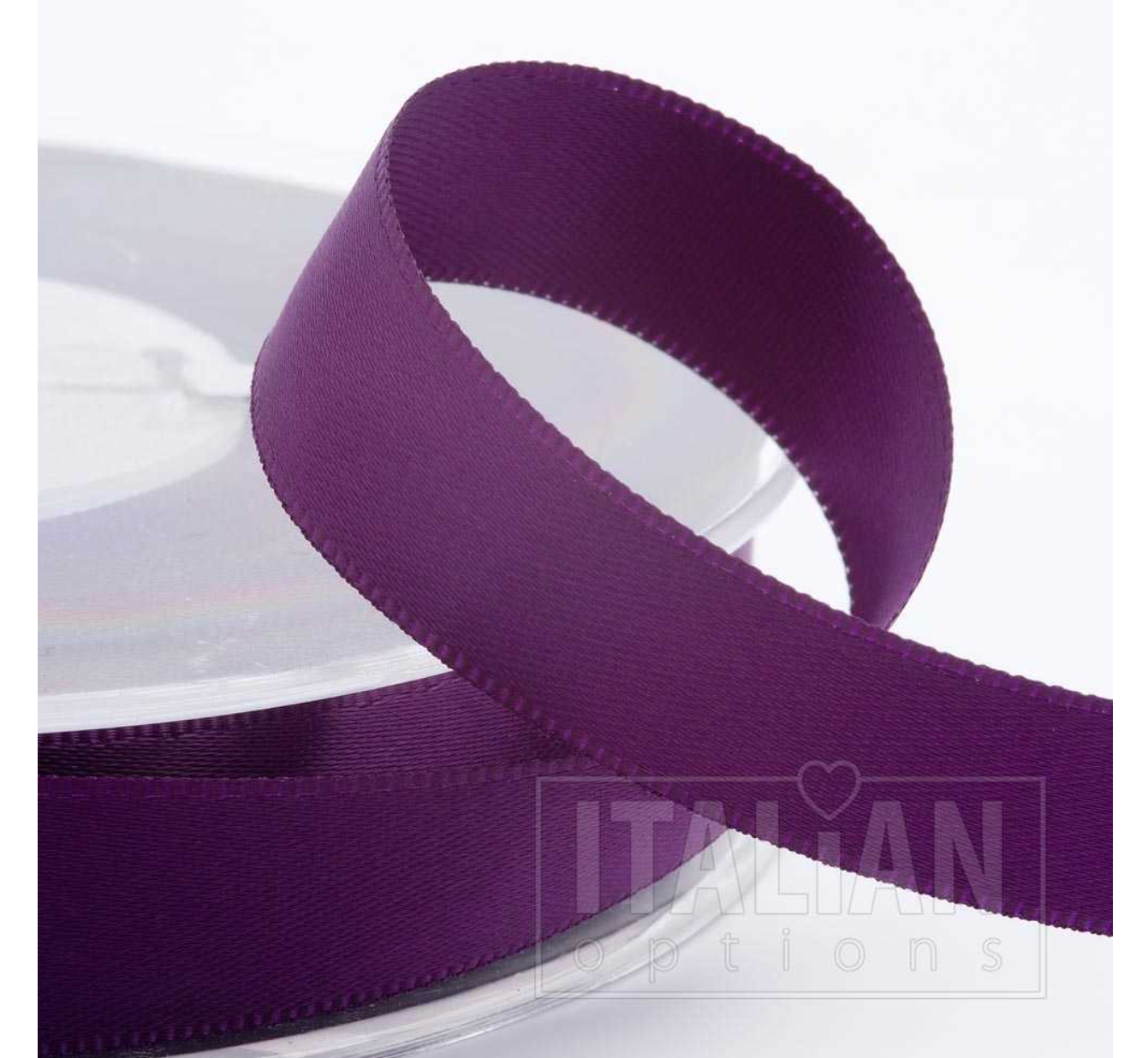 Satin Ribbon 6mm Aubergine
