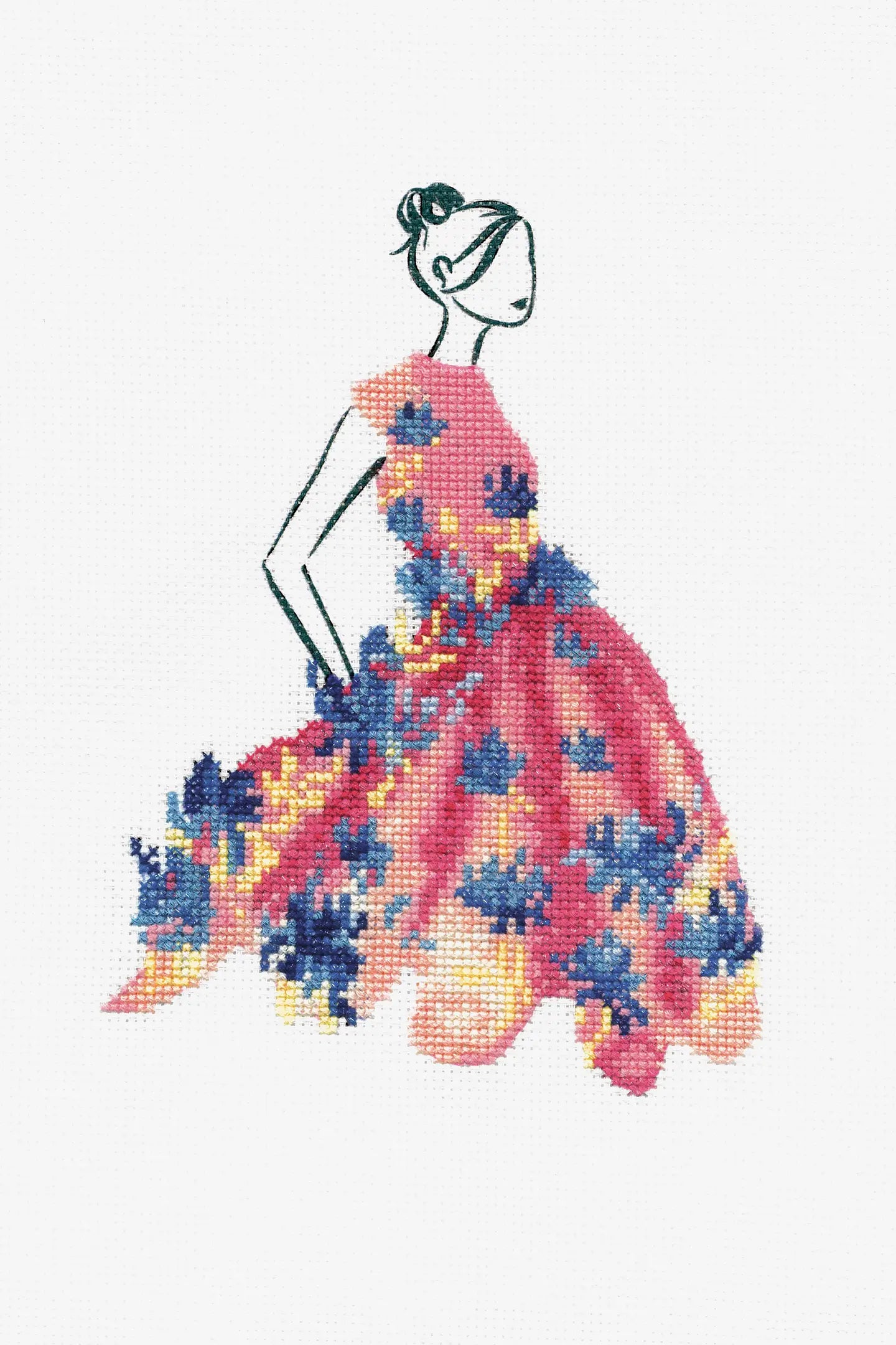 DMC Party Pink Cross Stitch