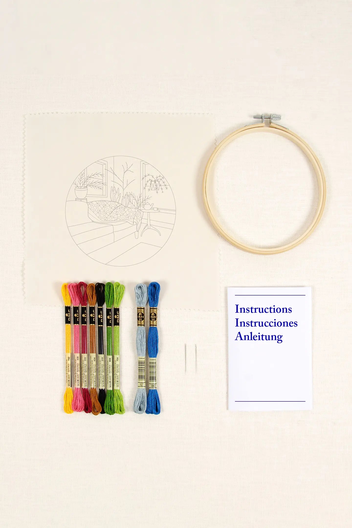 DMC Winter Garden by Karin Fast Woven-Effect Advanced Embroidery Kit