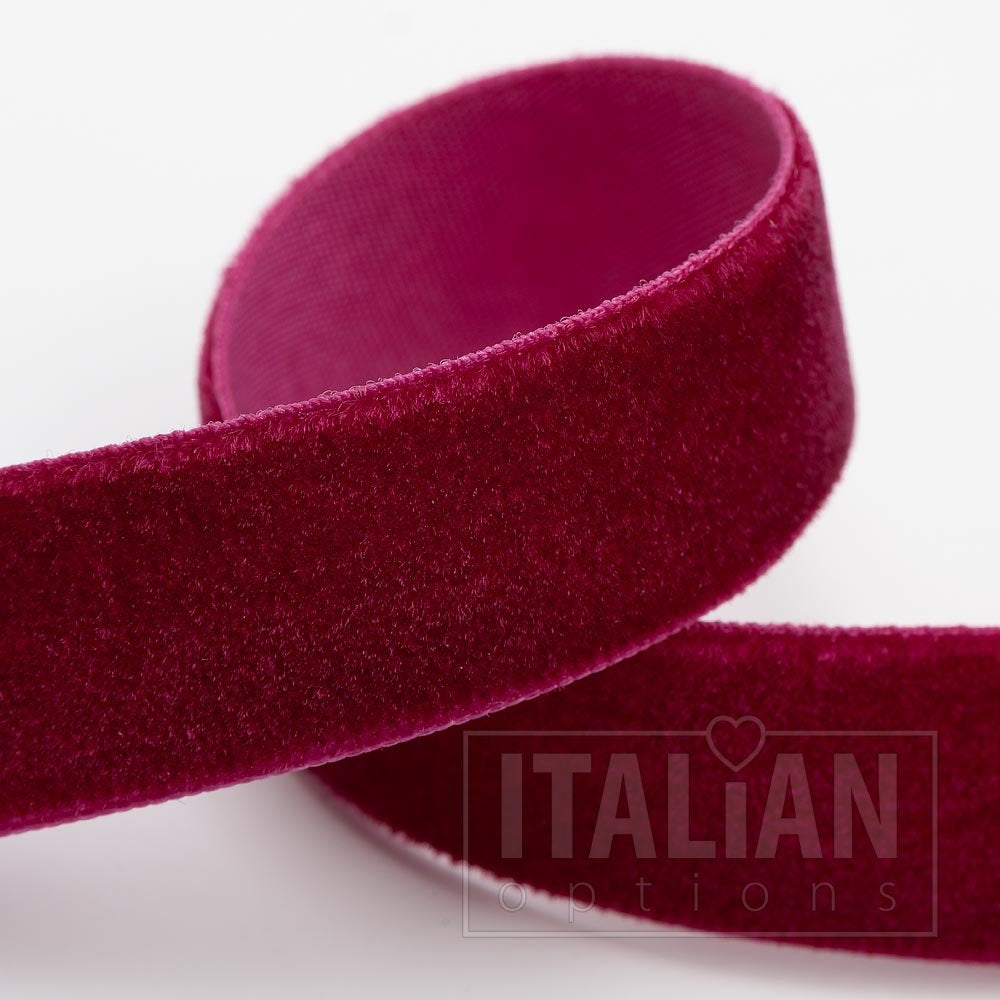 Burgundy velvet ribbon