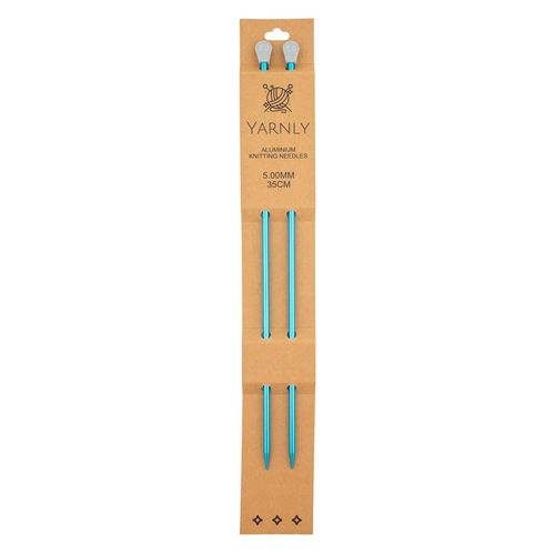Yarnly Aluminium Knitting Needles 5mm x 35cm