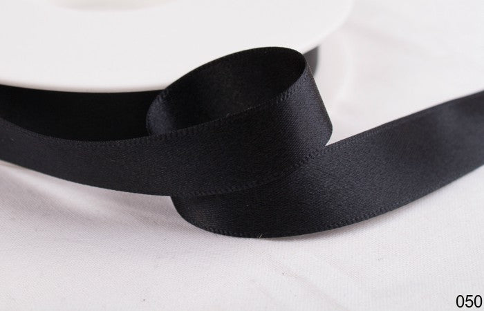 Black Double Faced Satin Ribbon 60mm x 25m (Art 12501)