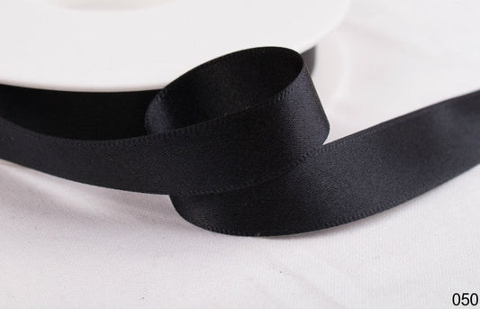 Black Double Faced Satin Ribbon 60mm x 25m (Art 12501)