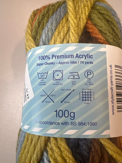 Stylecraft Merry Go Round XL in Stylecraft Merry Go Round XL — 100% Premium Acrylic, Super Chunky, 200g
